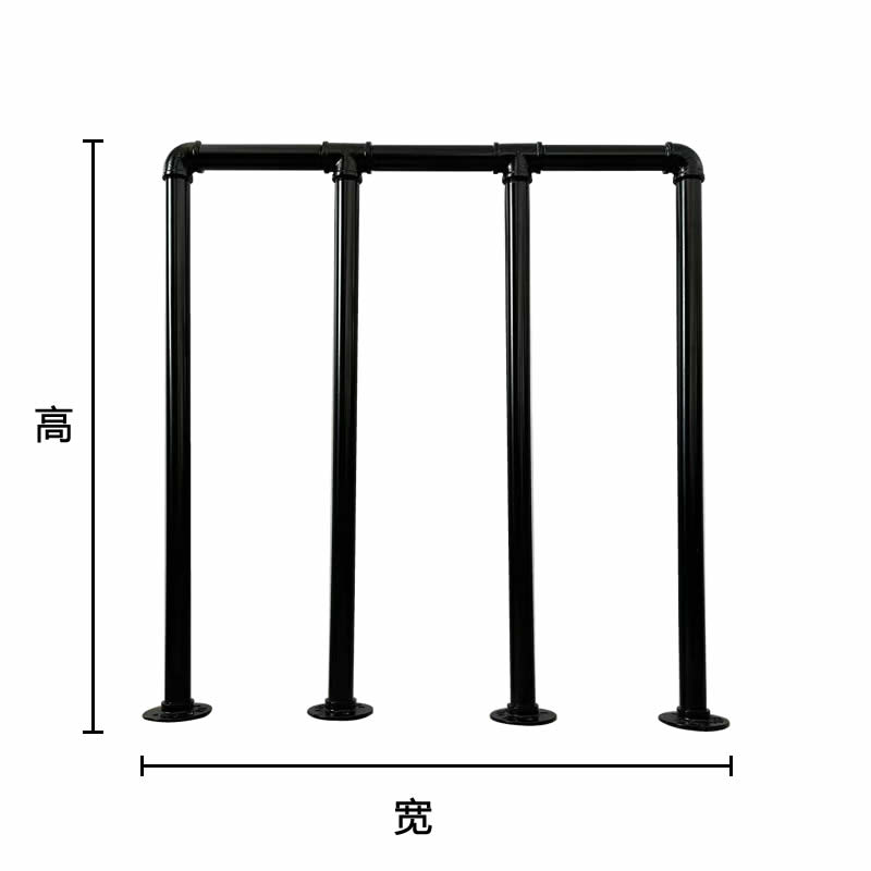 一寸工业风楼梯扶手水管室内防护栏杆走廊阁楼老人儿童加固型围栏