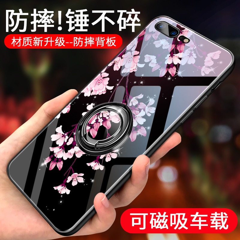 适用苹果7plus手机壳女iphone7\/8套8plus防摔se2七八8p外壳7p个性创意车载潮液态硅胶软壳指环支架splus磁吸