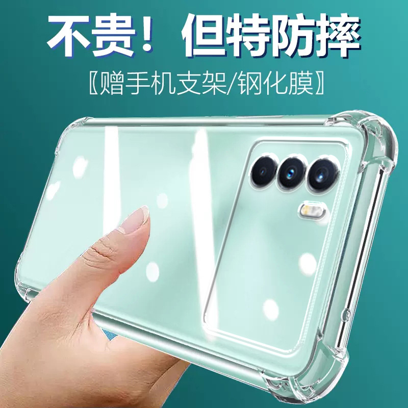 卢邦适用OPPO K9PRO气囊防摔手机壳k9pro硅胶保护套透明全包超薄软边四角加厚镜头男女新款个性简约创意