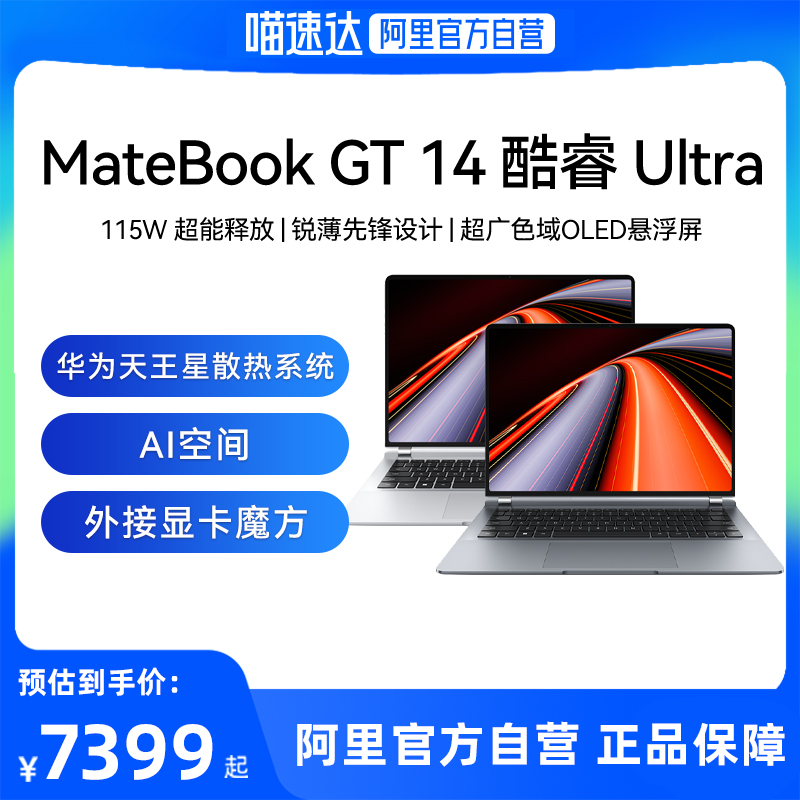 【下拉详情领取20%政府补贴】 华为MateBook GT 14 酷睿 Ultra笔记本电脑轻薄智能 商务办公