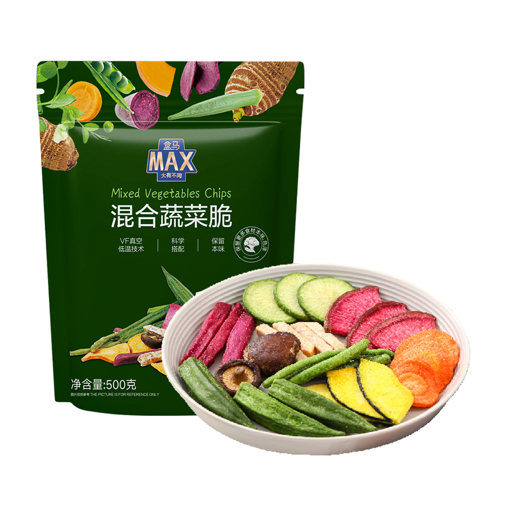 盒马MAX 混合蔬菜脆 500g蔬菜干果干果脯零食