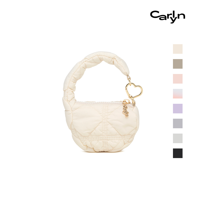 Carlyn SOFT TEENY BAG CHARM韩国爆款车缝线迷你云朵零钱手提包