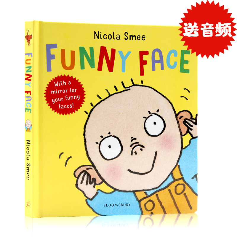 Funny Face 儿童情绪表达和管理英文原版绘本 看看有趣的表情包 低幼早教认知纸板书启蒙亲子互动 香蕉妈妈果汁儿妈妈推荐英语读物