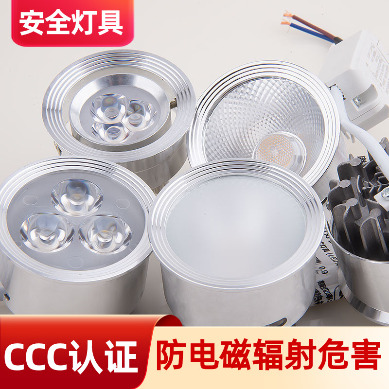 LED灯芯套装灯具维修欧式射灯筒灯变光3W5W7W暖白光白光55mm