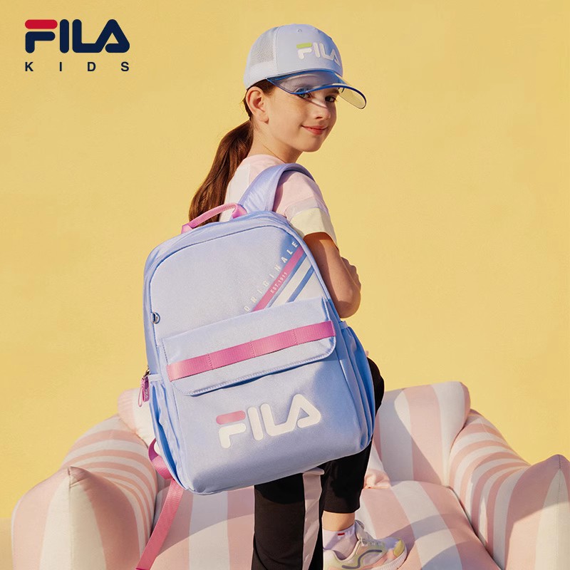 FILA KIDS斐乐儿童双肩背包男女童一二三到六年级小学生减负书包