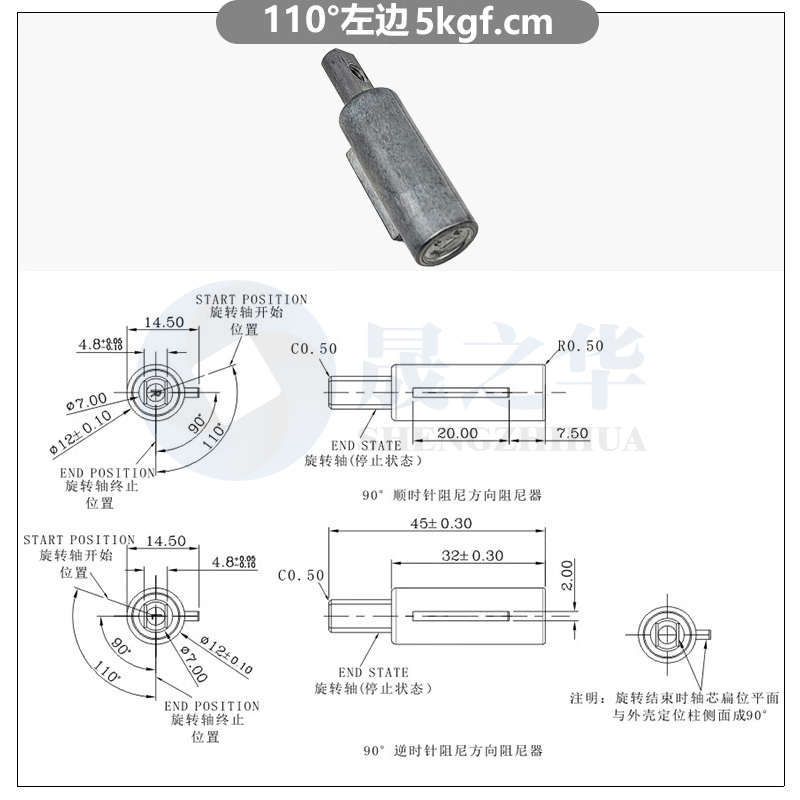 洗碗机轴承转轴盖板缓冲洗菜合页马桶盖静音厨具阻尼器铰机烤箱