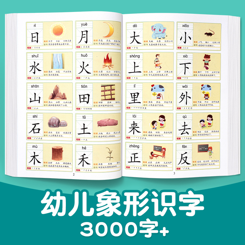 认字有声儿童识字3000卡片点读机早教发声书神器幼儿园益智玩具