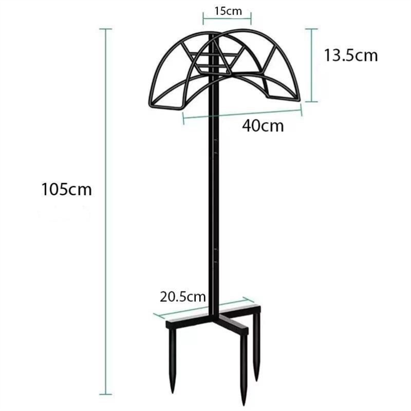 挂架金属软管支架室外存储立式软管水管架可拆卸花园支架挂钩花园