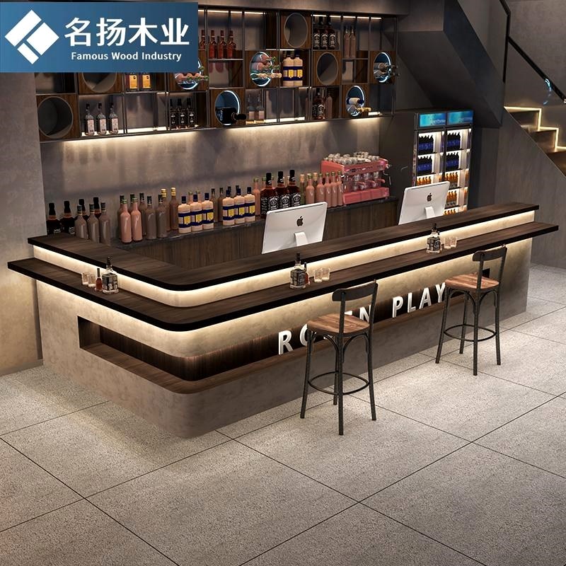 ll工业风酒吧吧台小酒馆咖啡店前台餐饮饭店烧烤S店收银台柜台接