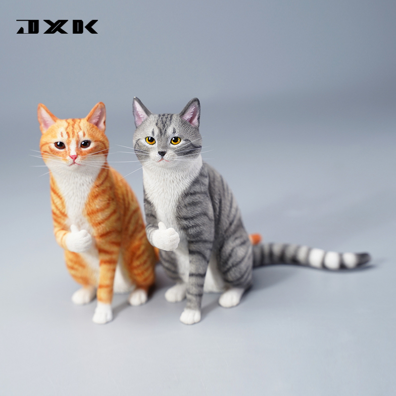 JXK 1\/6 点赞猫模型可爱创意宠物猫咪动物潮玩摆件手办拍摄小道具