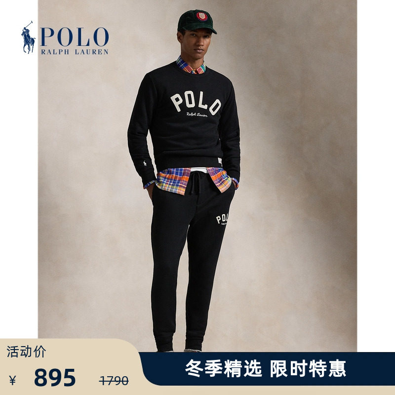 Ralph Lauren\/拉夫劳伦男装 24年秋RL起绒布徽标慢跑裤RL18894