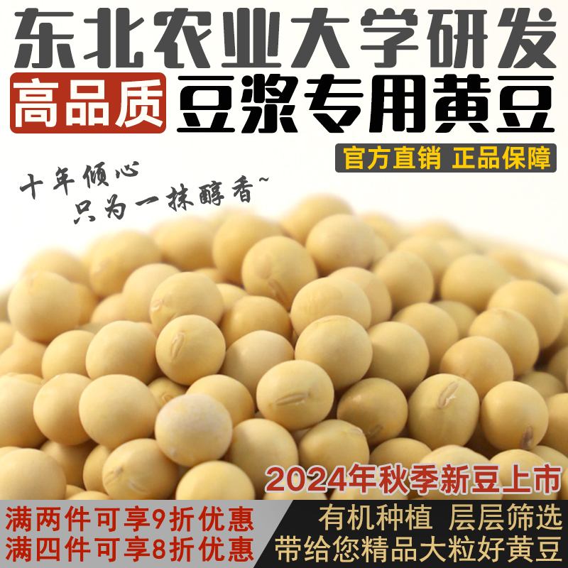 东北农业大学非转基因打豆浆专用豆东农豆252有机黄豆 2024新大豆