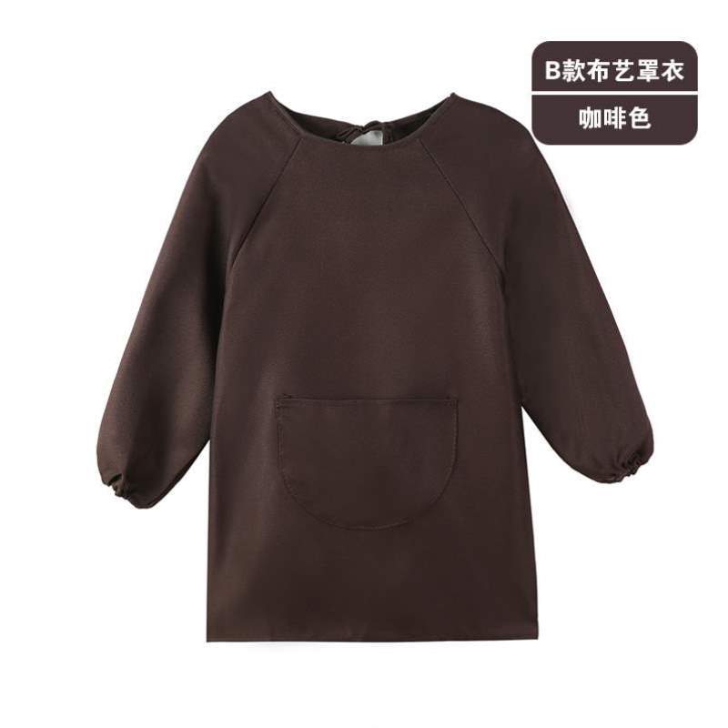 罩衣服印字画画儿童厨师围裙套装绘画小防幼儿园油水美术定制