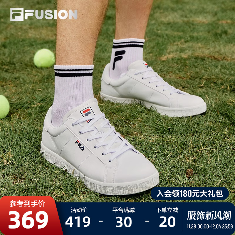 FILA FUSION斐乐潮牌板鞋情侣2024网球男鞋滑板鞋运动休闲鞋女款