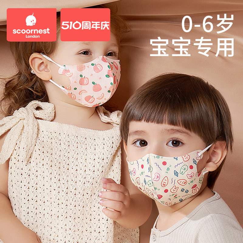 新品口儿童立体3d罩婴儿专用0到3岁3到6岁冬季防风防寒婴幼儿保暖