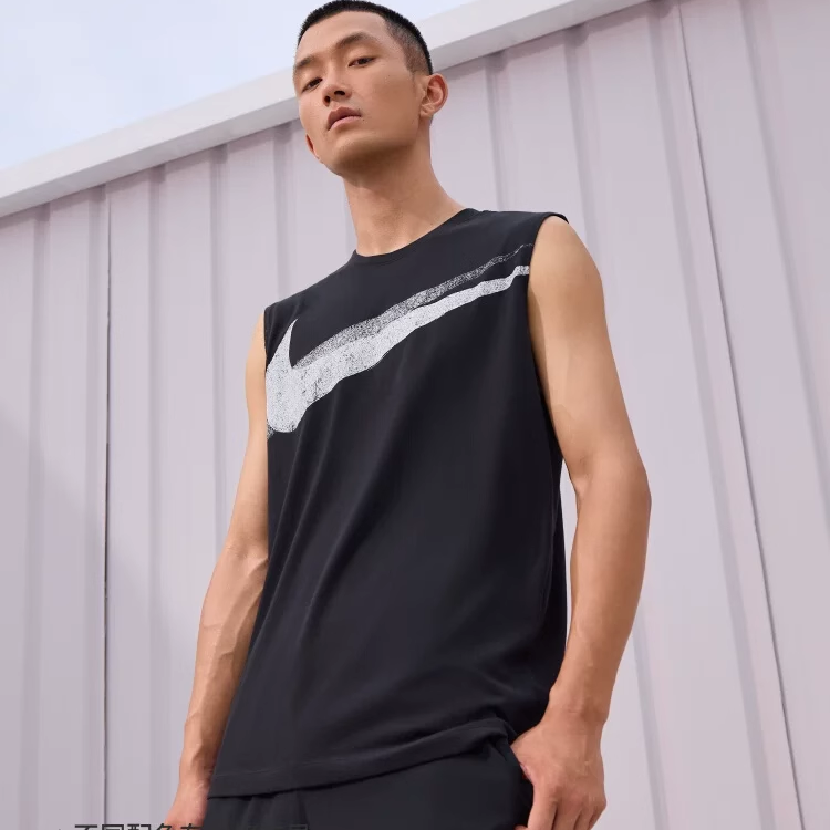 Nike耐克2024男子速干无袖训练T恤秋季新款休闲健身瑜伽训练服