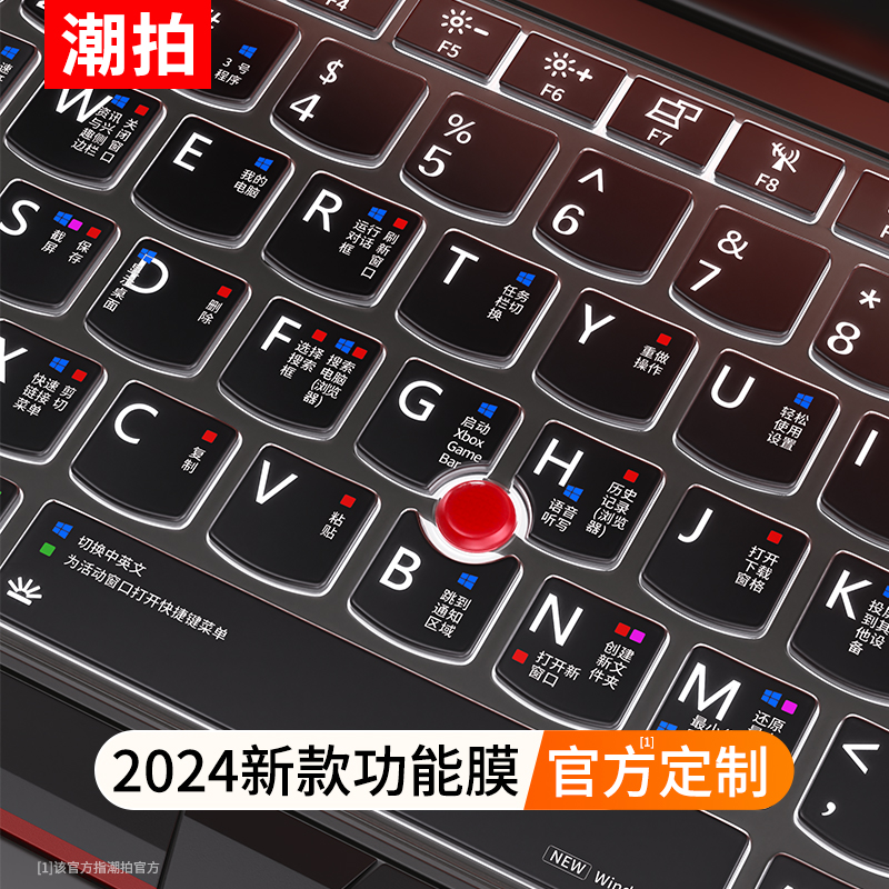 适用联想ThinkPad键盘膜X13电脑X1 Carbon笔记本E14键盘E15保护膜T14s寸P15v防17尘Nano贴E480 E490全P14覆盖