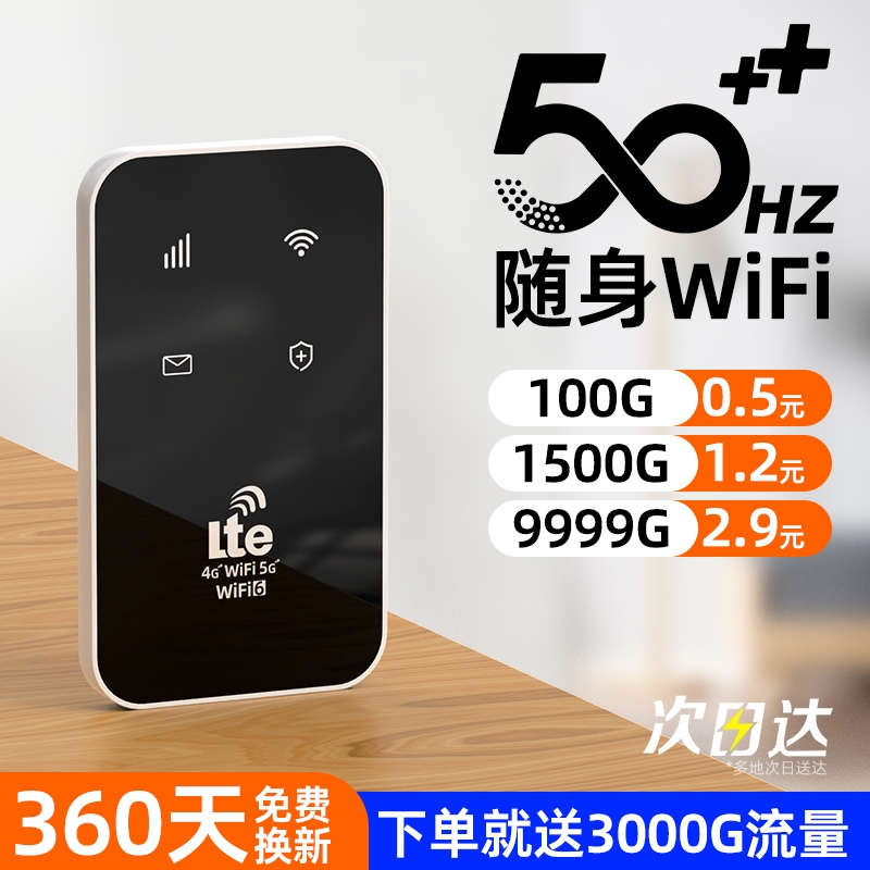 随身wifi2024新款移动上网卡无线高速wifi6网络流量官方旗舰店4g车载热点无限速宽带家用wifl插卡数据信号