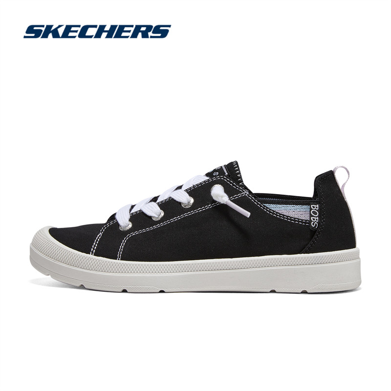 Skechers斯凯奇秋冬季新款女鞋百搭运动休闲鞋透气舒适帆布鞋板鞋