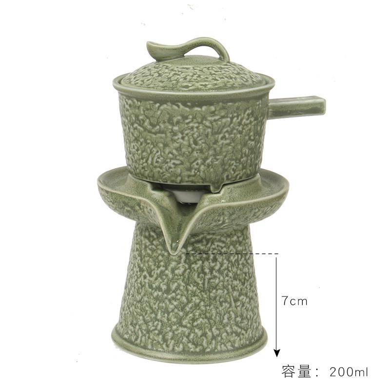 创意茶具陶瓷套装家用茶杯泡石磨茶器个性半自动茶壶功夫整懒人