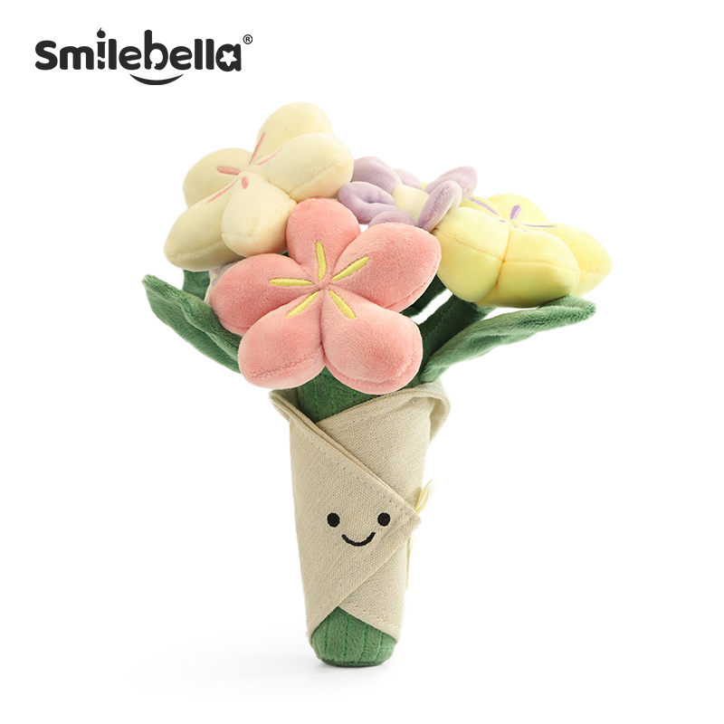 英国Smilebella手捧花束玩偶公仔趣味安抚玩具情人节女生日礼物