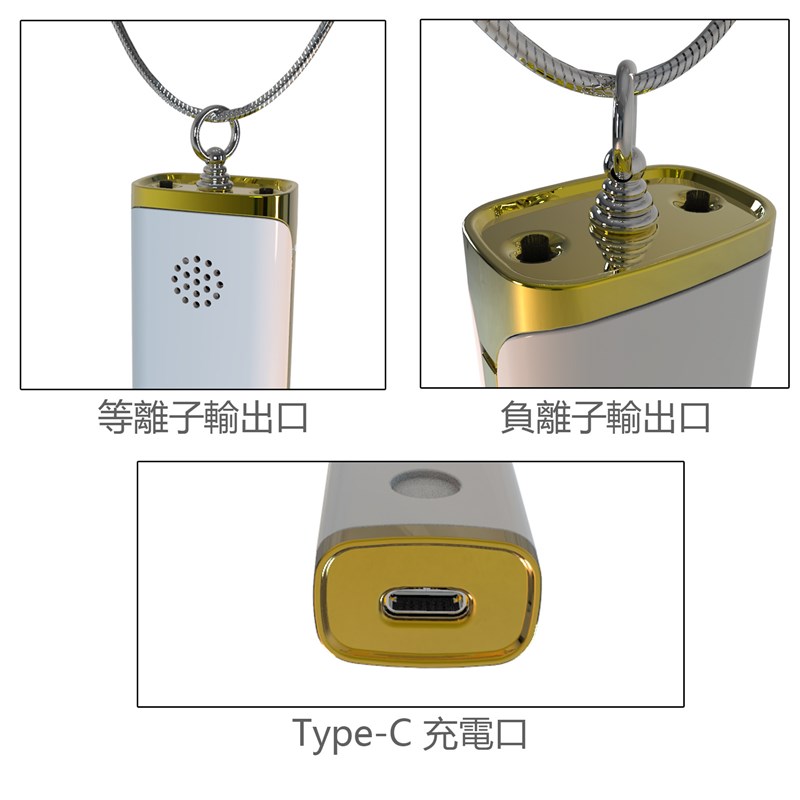 厂家2022新款私模负离子空气净化器挂脖款现O货销售双头触摸按键