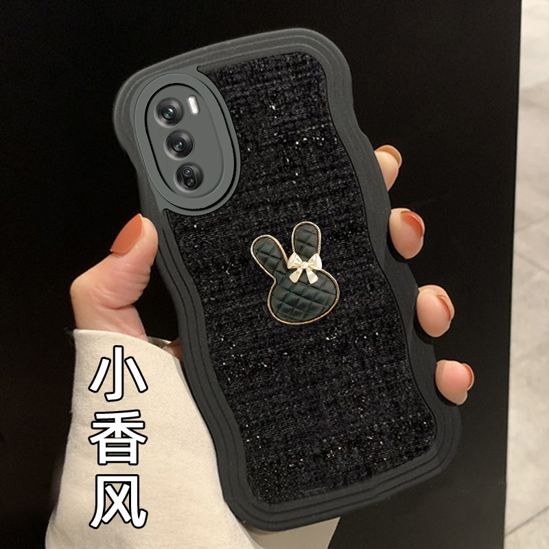 针织小香风适用OPPOReno12手机壳女款Reno新款Reno3Pro秋Reno4SE 5G保护套A1活力版高级感A58外壳A1 5G全包