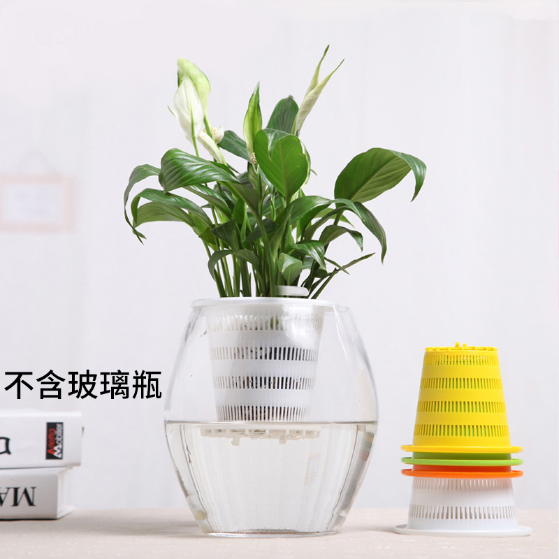 美莳水培花盆内篮塑料水养植物控根定植篮种植固定篮绿萝吊兰器皿