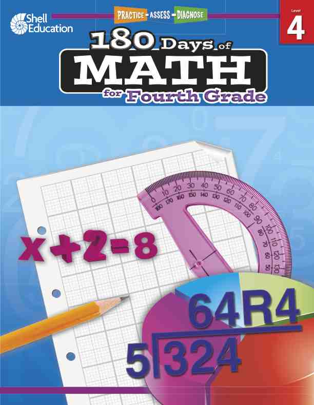 预售 按需印刷180 Days of Math for Fourth Grade