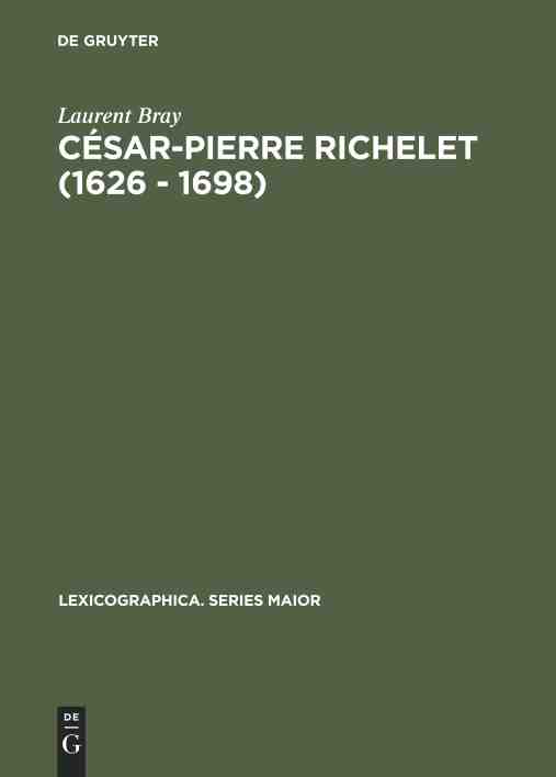 预售 按需印刷 César Pierre Richelet (1626   1698)