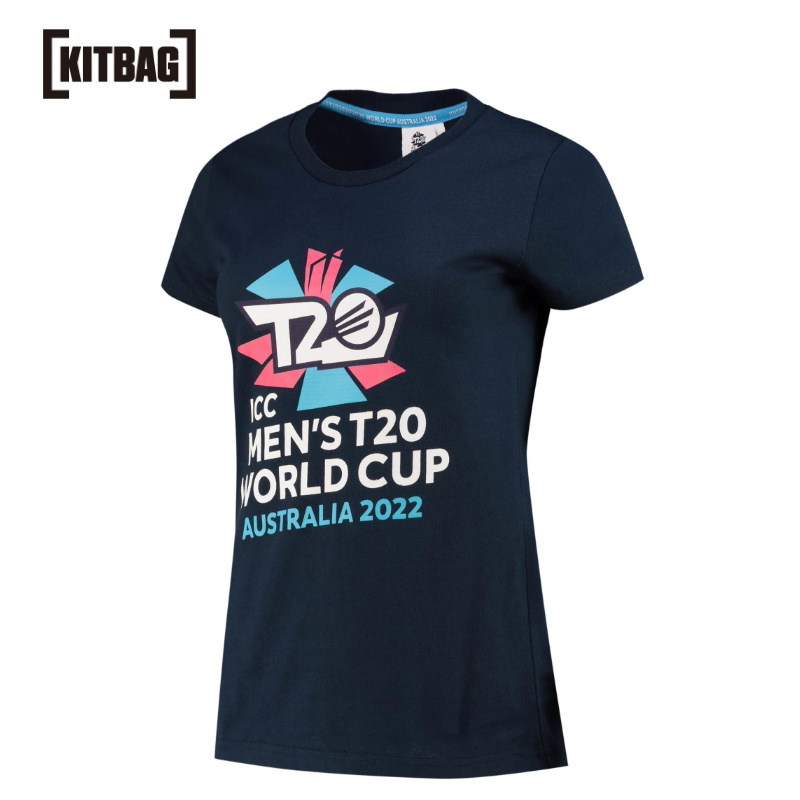 ICC 男子 T20 世界杯 Core 图案 T恤 -女子