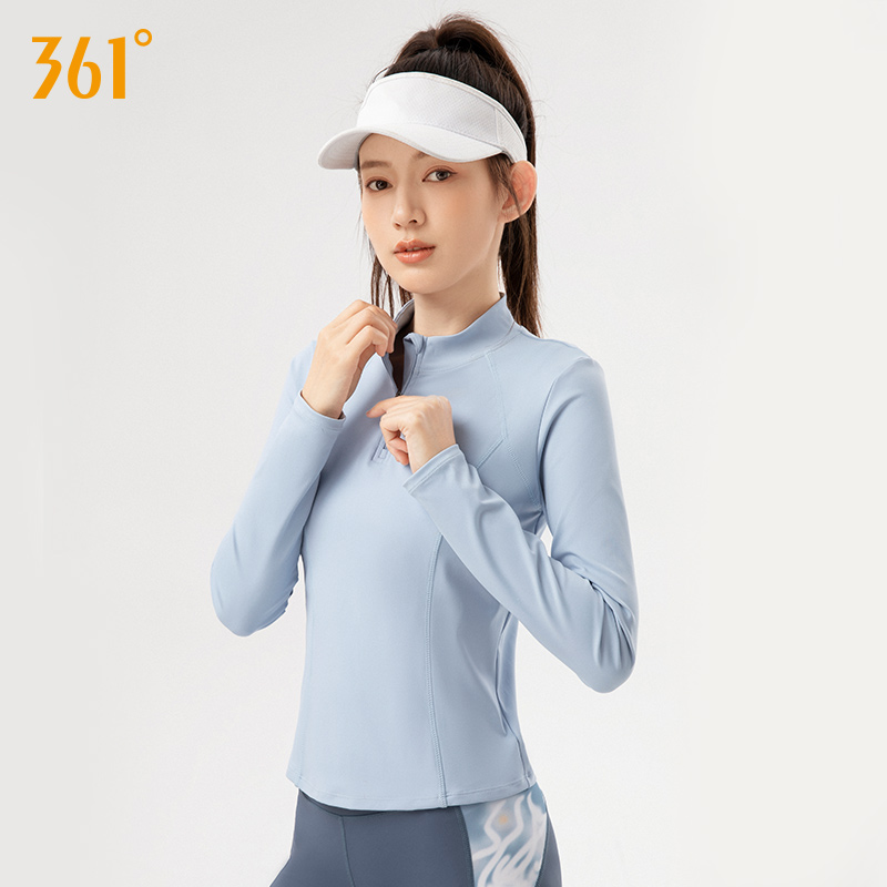 361瑜伽服女长袖运动上衣2024新款春秋T恤跑步运动训练健身服女