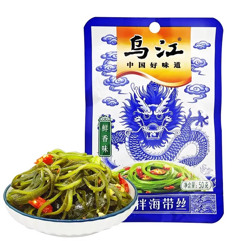 乌江鲜香味凉拌海带丝50g\/袋鲜香清淡下饭菜佐餐开味咸菜小菜