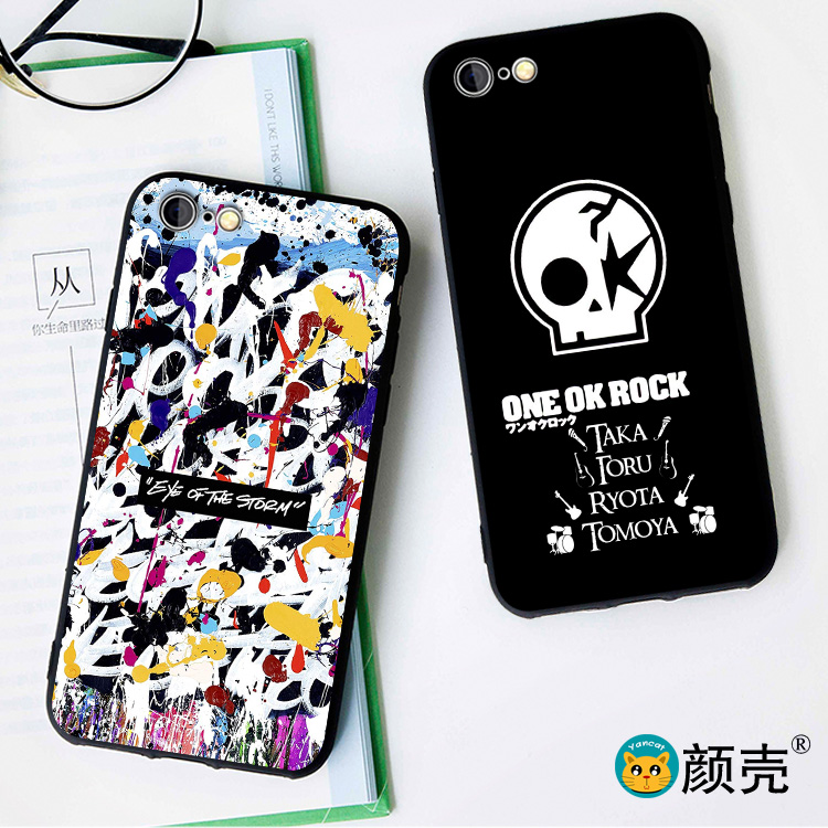 ONE OK ROCK摇滚适用于6s苹果XSMAX手机壳7磨砂8plus软壳11防摔XR