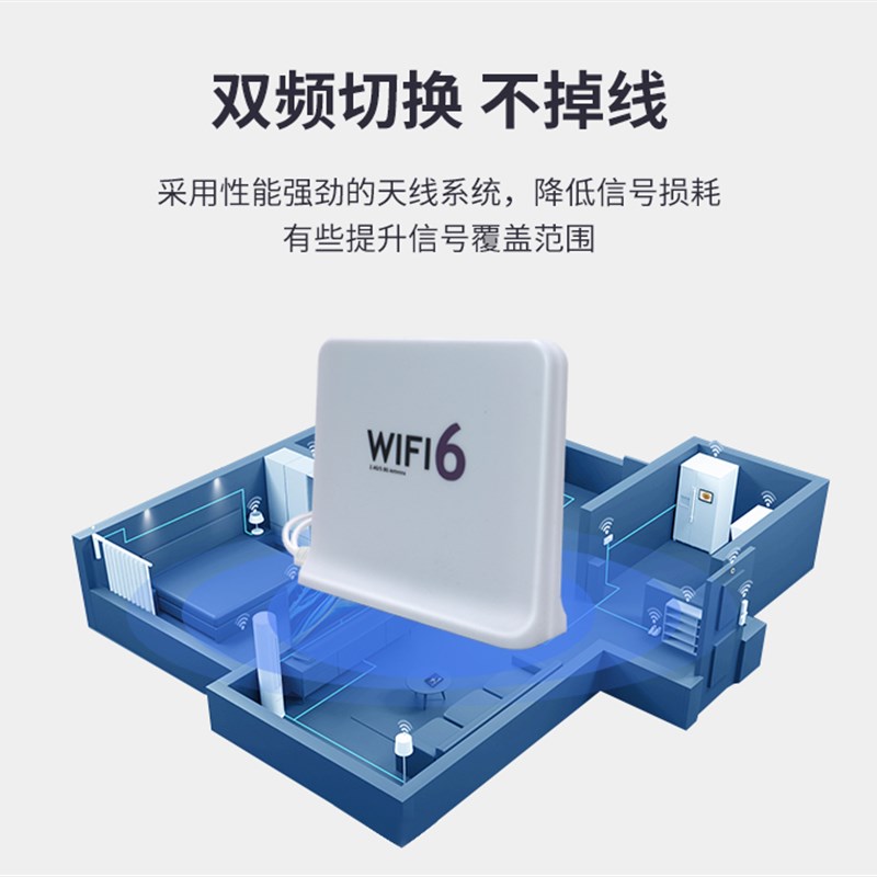 厂家2.4G\/5.8G双频全向桌面天线 WIFI6E路由器高增益Y讯号增强天