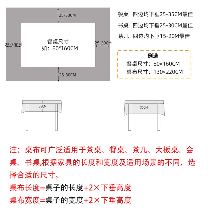 直销新品式餐桌桌布仿棉麻茶桌布防烫高档M家用长方形垫布茶几定