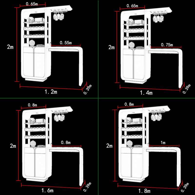 小吧台桌家用酒柜 现代简约吧台隔断柜酒吧柜子客厅餐厅玄关柜