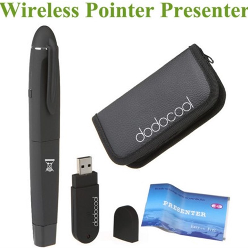 新品Convenient 2in1 Wireless Presenter Laser Pointer Pen Tra