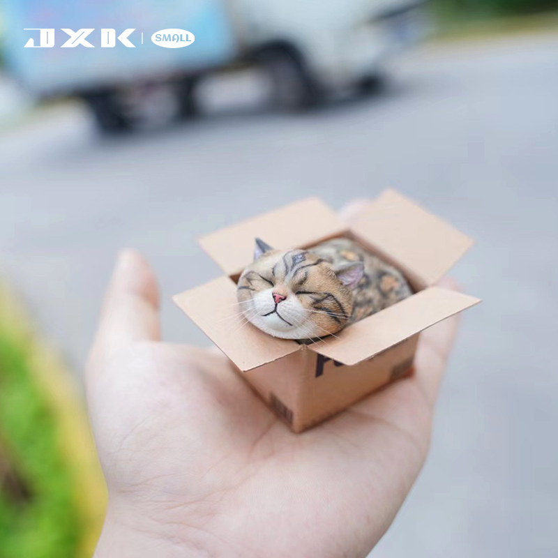 JXK small 快递猫 可爱治愈萌宠迷你模型摆件周边拍摄道具