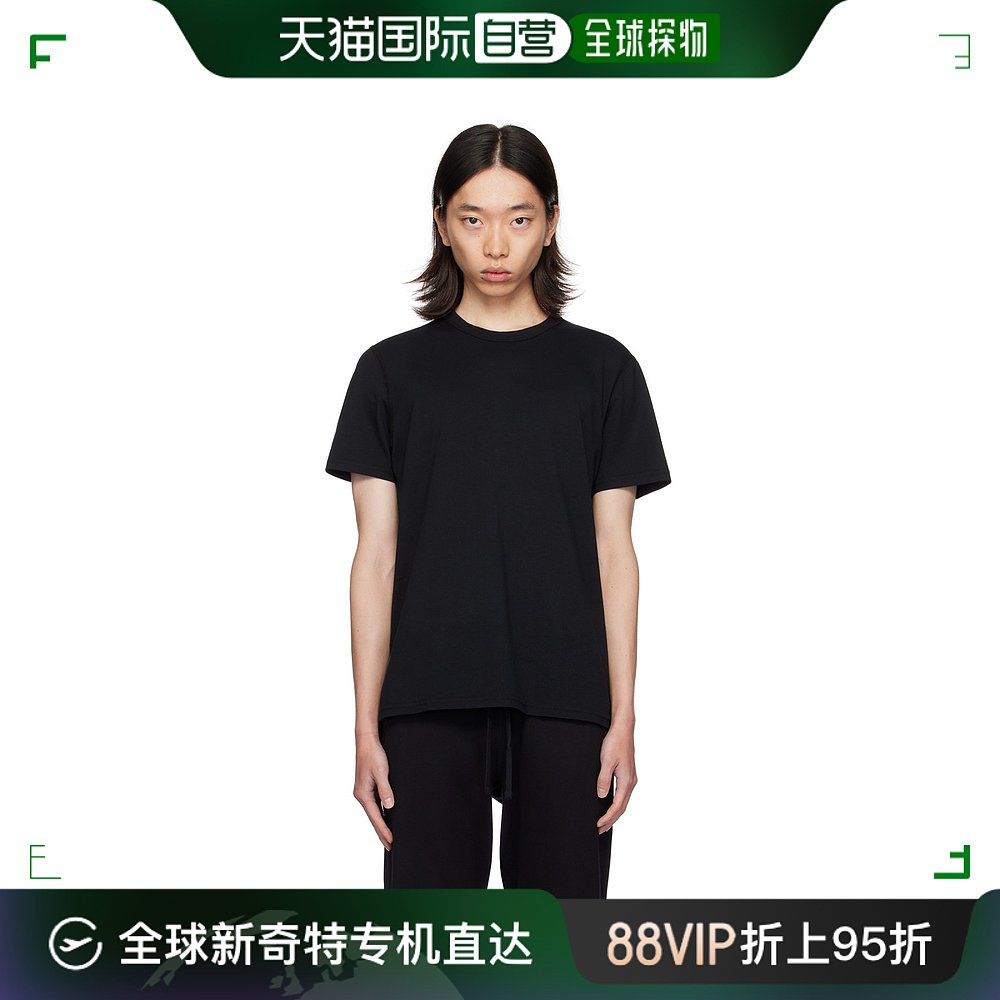 香港直邮潮奢 Reigning Champ 男士 两件装黑色 Lightweight T 恤