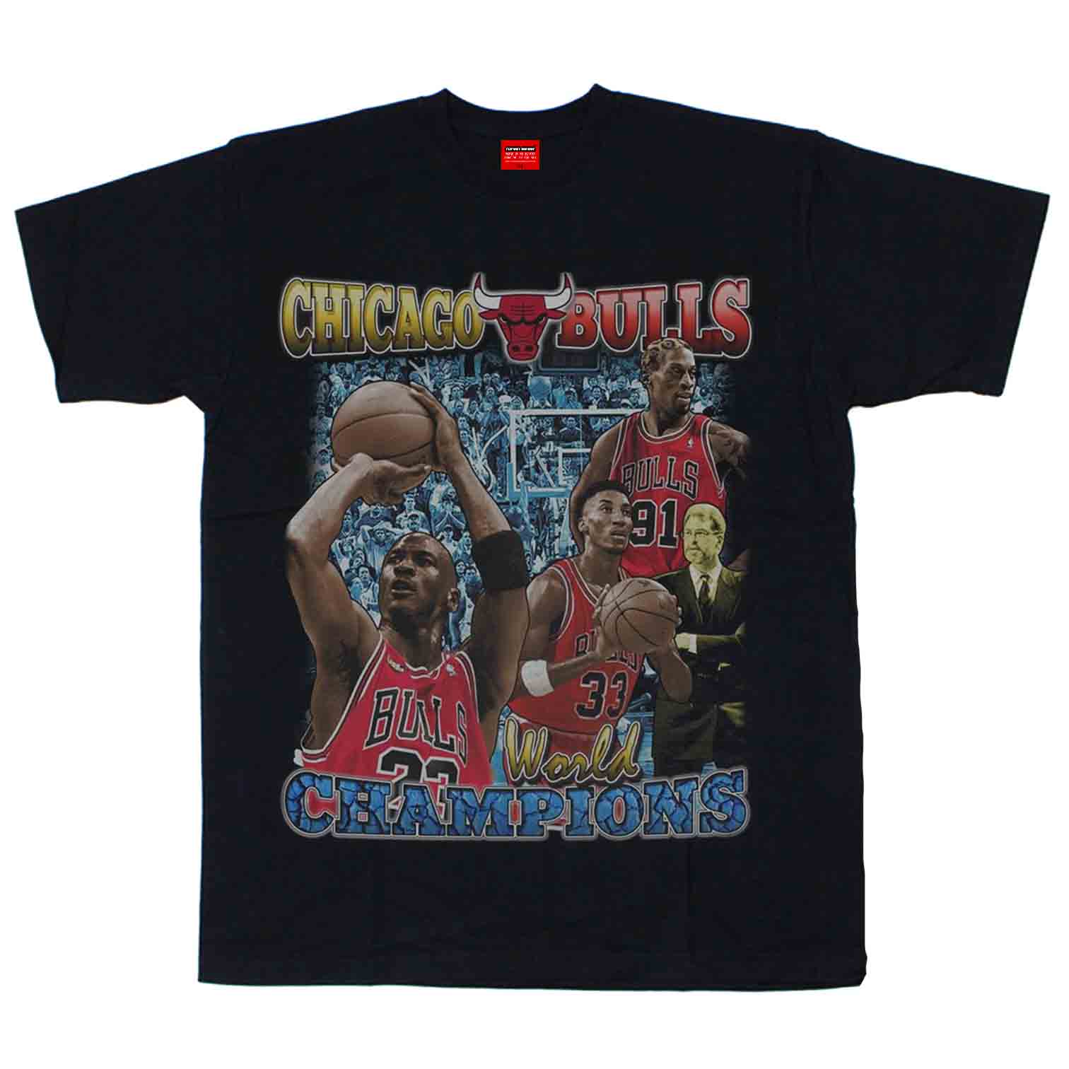 Chicago Bulls Champ 芝加哥公牛Vintage Tee 说唱嘻哈复古T恤