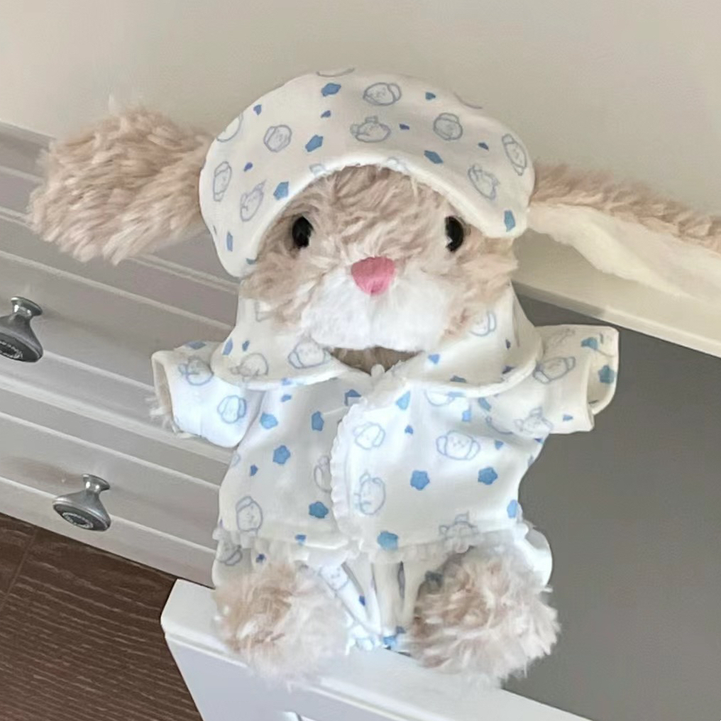 Jellycatyummy兔衣服13cm15cm甜美小兔玩偶衣服奶芙小狗眼罩睡衣