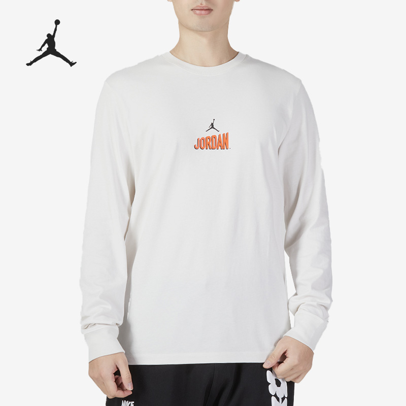 Nike\/耐克正品Jordan圆领针织男子运动休闲长袖T恤DV8433-030