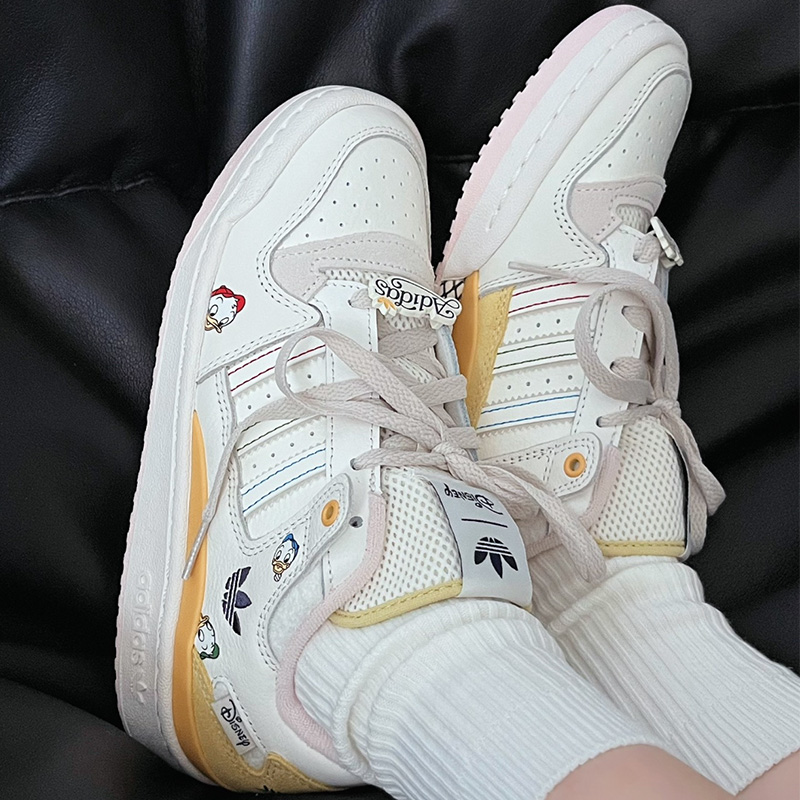 Adidas\/阿迪达斯originals Forum低帮运动休闲板鞋白蓝女IIG3973