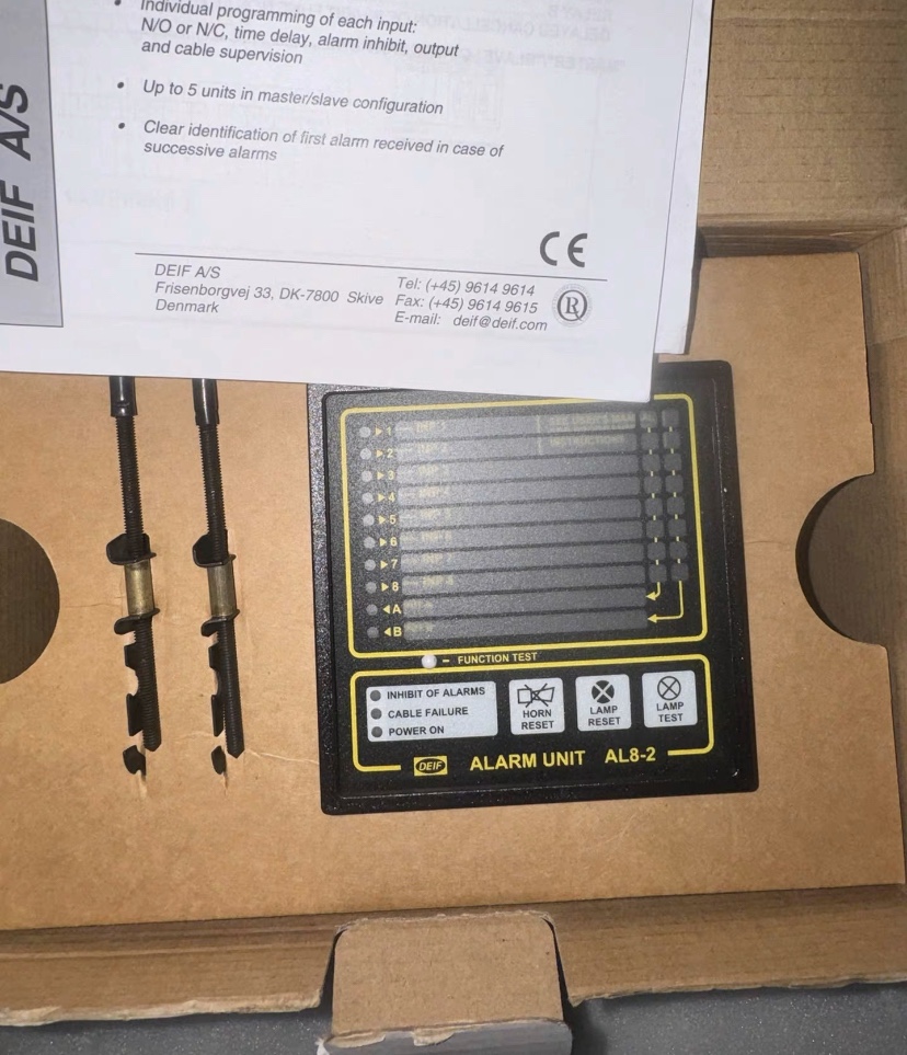 DEIF ALARM UNIT 型号：AL8-2 DEIF警报单元