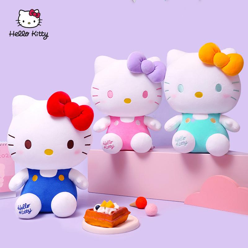 正版日本hellokitty公仔凯蒂猫玩偶哈喽kt毛绒玩具可爱布娃娃送礼