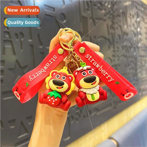 licone bear cartoon bag charm doll key chain doll couple dol