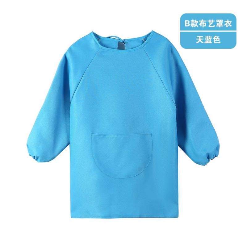 套装小厨师定制美术服围裙防印字幼儿园罩衣油水画画绘画儿童