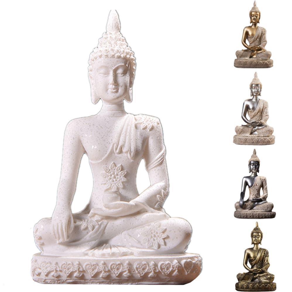 highquality 16Style Miniature Buddha Statue Nature Sandstone