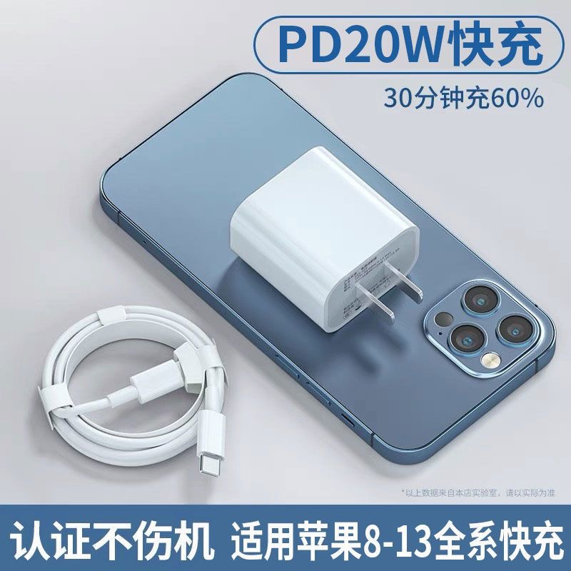 数据线适用iPhone14苹果13快充11promax手机12充电器7p正品6s加长8plus闪充PD20W充电线iPad平板2米XR冲X